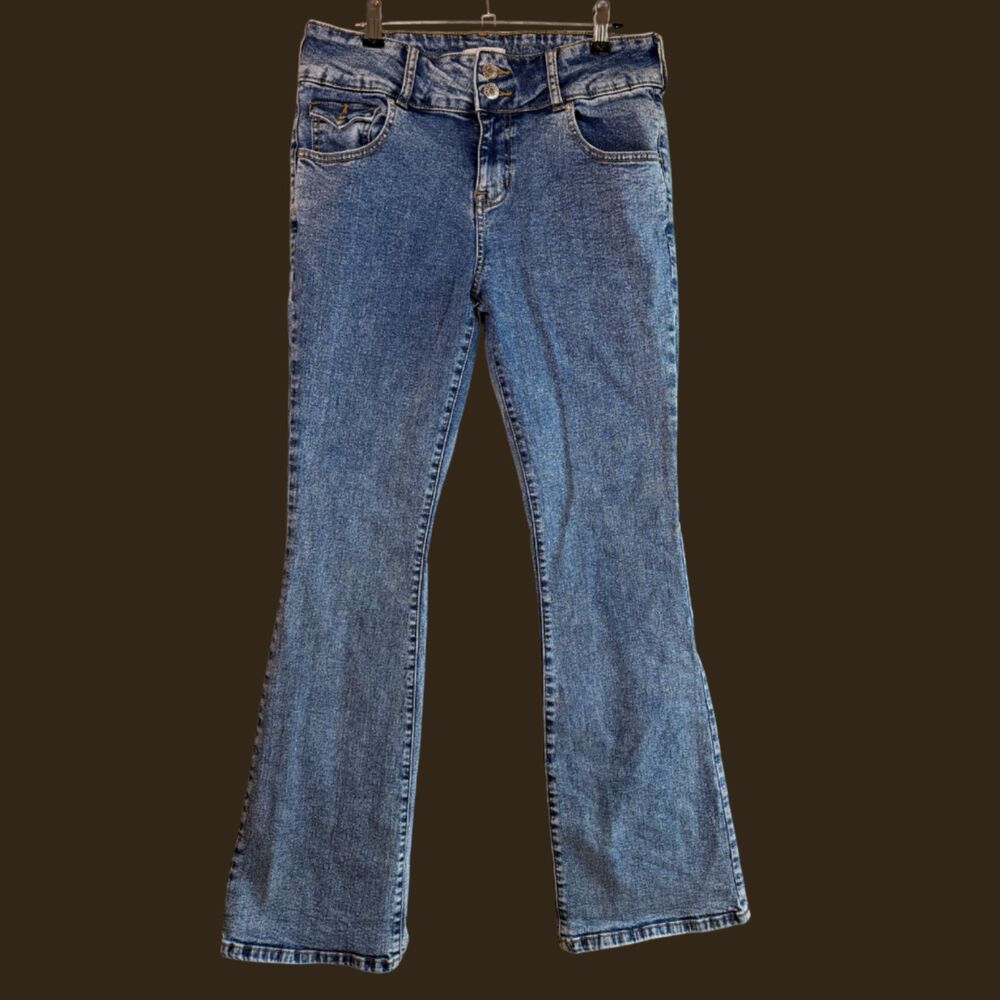 Pac Sun Low Rise Boot Cut Stretch Jeans